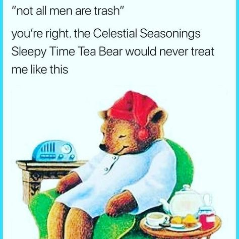 Sleepytime Tea Bear, Sleepytime Tea, Sleepy Time, Funny Bunnies, What’s Going On, Funny Laugh, Bones Funny, Reaction Pictures, Mood Pics