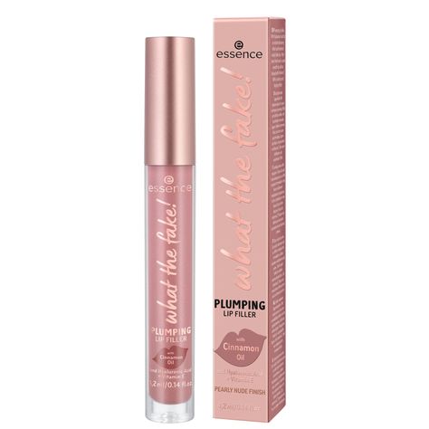 PRICES MAY VARY. WHAT THE FAKE! Get the plump, full-looking lips you’ve been longing for with the What the Fake! Plumping Lip Filler from essence. This lip gloss instantly plumps your pout while the smooth velvet finish leaves lips feeling super soft and moisturized with a luminous pearly nude finish. NEW INGREDIENTS: Enriched with hyaluronic acid and vitamin E, this lip gloss moisturizes & visibly evens out fine lines while cinnamon oil leaves you with a cooling and tingling effect for a visibl What The Fake Lip Essence, Fake Lips, Cinnamon Oil, Lip Filler, Essence Cosmetics, Gloss Labial, Plumping Lip Gloss, Lip Fillers, Brow Gel