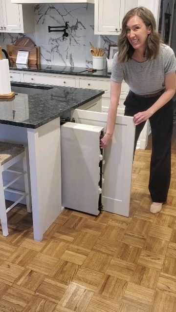 Kitchen Slab, Island Storage, Kitchen Island Storage, Hidden Kitchen, Folding Tables, Kitchen Island Table, Home Addition, Kitchen And Bath Design, Problem Solving Skills