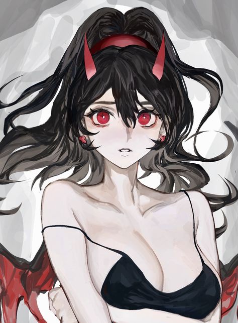 ArtStation - Demon, xia ban！ Female Anime Characters, Persona Anime, Ange Demon, By Any Means Necessary, Demon Girl, Character Wallpaper, Anime Oc, 영감을 주는 캐릭터, Female Character Design