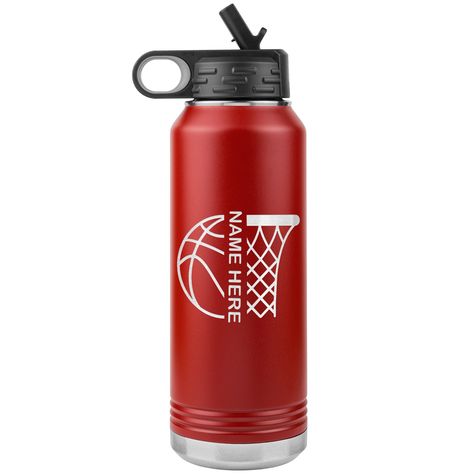 Basketball Water Bottles, Team Water Bottles, Basketball Coach Gifts, 32oz Water Bottle, Water Bottle Gift, Personalized Basketball, Custom Basketball, Basketball Coach, Sports Water