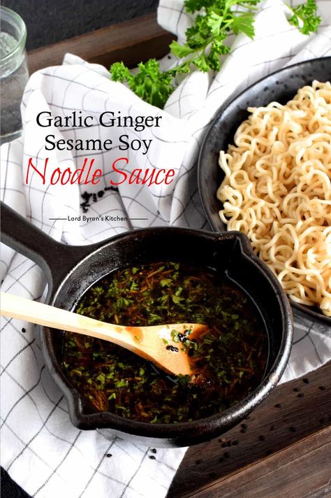 Asian Noodles Sauce, Noodle Sauce Recipe, Asian Sauce Recipes, Soy Sauce Noodles, Noodle Sauce, Soy Ginger Sauce, Recipes With Soy Sauce, Garlic Sauce Recipe, Homemade Sauce Recipes