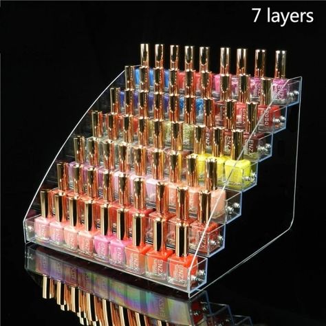 Just found this amazing item on AliExpress. Check it out! ￡6.47 67％ Off | 3/4/5/6/7 Layers Acrylic Nail Polish Display Organizer Shelf Clear Cosmetic Rack Tools Holder Frame Jewelry Stand Storage Box Nail Polish Stand, Nail Polish Display, Makeup Shelves, Acrylic Nail Polish, Nail Polish Rack, Polish Display, Acrylic Organizer Makeup, Nail Polish Organizer, Makeup Storage Box