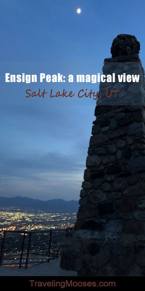 Spend a magical evening on top of the historic and breathtaking summit of Ensign Peak in Salt Lake City. Skyline View, Lake City, Salt Lake City, Historical Sites, Utah, Salt, Lake, Good Things, Travel