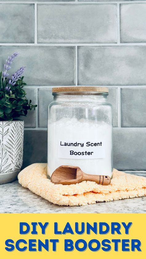 Help keep your laundry smelling fresh long after washing with this easy DIY laundry scent booster. Here is how to make it! Diy Laundry Scent Booster, Diy Laundry Scent, Laundry Fragrance Booster, Scent Booster Laundry, Beeswax Recipes, Laundry Scent Booster, Homemade Fabric Softener, Scented Laundry Detergent, Laundry Booster