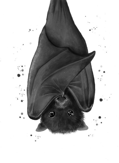 Bat Wallpaper, Bat Painting, Bat Sketch, Spooky Artwork, Cartoon Bat, Woodland Animal Art, Bat Print, Bat Art, Bat Tattoo