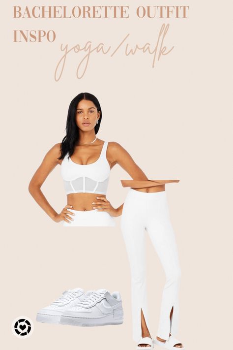 Bachelorette party outfit inspo for brides yoga white alo set walk hot girl walk 

Follow my shop @brooketarynartistry on the @shop.LTK app to shop this post and get my exclusive app-only content!

#liketkit 
@shop.ltk
https://liketk.it/3vuKi Bride Yoga Outfit, Alo Set, Girl Walk, Sephora Sale, Bachelorette Party Outfit, Yoga Outfit, Bride Clothes, Yoga Clothes, Bachelorette Party