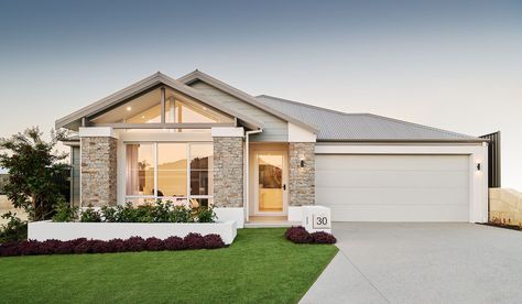 Elevation Inspirations - See Our Huge Range Of Front Elevations Australian Homes Exterior, Hamptons Facade Australia, Hamptons House Exterior Australia, House Facades Australia, Perth House, Hamptons House Exterior, Vibrant Lifestyle, Million Dollar House, Australia House