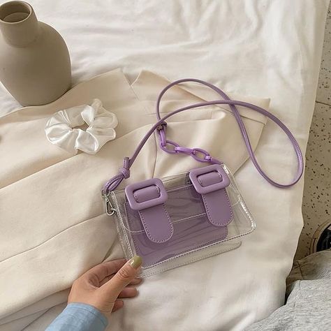 Mode Pastel, Tas Lv, Purple Vibe, Trendy Purses, Aesthetic Bags, Lavender Aesthetic, Jelly Bag, Purple Themes, Purple Bag