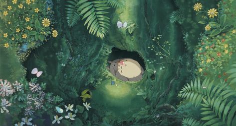 Calm down and be mesmerised by therapeutic scenes from ‘My Neighbor Totoro’, ‘Ponyo’, ‘Howl’s Moving Castle’ and more Quiet Music, Anime Totoro, Studio Ghibli Films, Art Studio Ghibli, Studio Ghibli Background, Cocoppa Wallpaper, Ghibli Artwork, Cute Laptop Wallpaper, Howl's Moving Castle