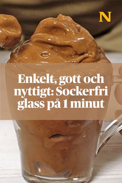 Enkelt, gott och nyttigt: Sockerfri glass på 1 minut – sommarens stora höjdpunkt! #glass #hemmagjord #sockerfri #recept Hemgjord Glass, Popsicles, Nom Nom, Low Carb, Food And Drink, Dessert, Snacks, Baking, Health