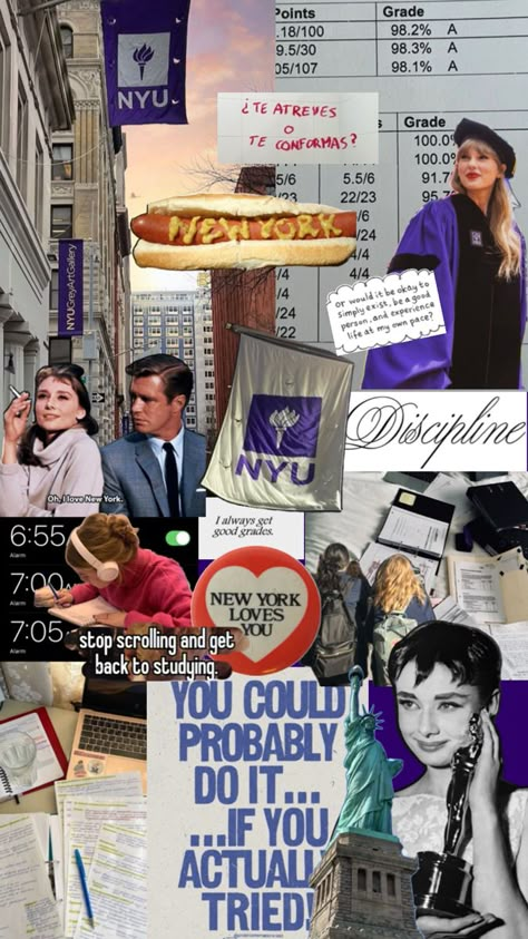 Collage nyu study inspo Nyu Law, College Vision Board, Law School Inspiration, Dream Collage, Medical Student Motivation, College List, College Aesthetic, Dream College, Dream School