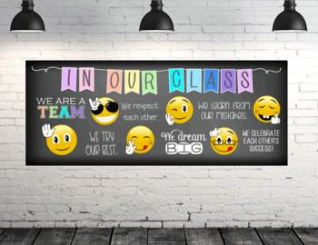 Emoji Bulletin Board Ideas, Emoji Bulletin Board, Emoji Classroom Decor, Emoji Classroom Theme, Emoji Room, Hallway Bulletin Boards, Colorful Bulletin Boards, Classroom Banner, Preschool Bulletin