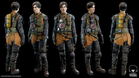 ArtStation - Anya - Metro Exodus fanart, Jevgeni Vasjukov Character Design Art, Create A Character, Metro Exodus, Metro 2033, Creating Characters, Fantasy Clothing, Post Apocalyptic, Fallout, How Can