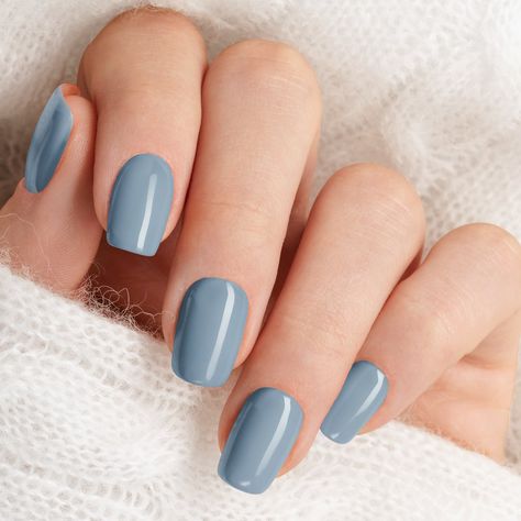 Elevate your wedding look with these romantic Dusty Blue nail wraps. The soft, dreamy hue adds a touch of elegance and complements any bridal style.  Easy to apply and long-lasting, these nail wraps offer a salon-quality finish without the hassle, perfect for your special day or any occasion. Steel Blue Nails Wedding, Wedding Nails For Blue Dress, Bridesmaid Nails Blue Dress, Pale Blue And Gold Nails, Bridal Nails With Blue, Wedding Nails For Bride Dusty Blue, Dusty Blue And White Nails, Dusty Blue Bridesmaid Nails, Nail Ideas For Navy Blue Dress