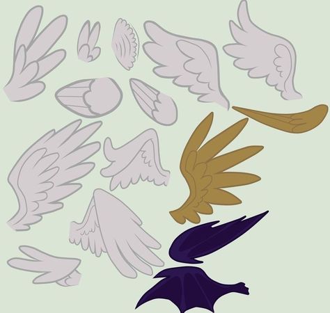 Flying Poses Drawing, Wings Template, Pegasus Wings, Draw Better, Pony Creator, Oc Design, Mlp Fan Art, My Little Pony Drawing, My Little Pony Characters