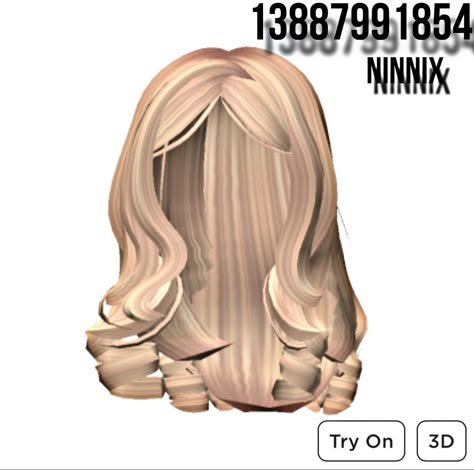 Bloxburg Outfit Codes Hair Blonde, Roblox Blonde Hair Codes, Clothes Roblox Codes, Side Parted Hair, Blonde Hair Roblox, Parted Hair, Yk2 Outfits, Rich Outfits, Blocksburg Outfit Codes￼