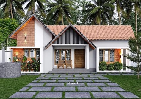 Kerala House Elevation Exterior Design, Kerala House Design Traditional, House Design Traditional, House Design Kerala, Small House Design Kerala, Kerala Traditional House, Modern Tropical House, Kerala House, House Balcony