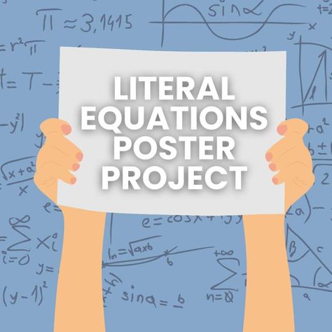 Turn solving literal equations from a dreaded task to a fun activity with these 10 free activities involving rearranging literal equations for a given variable. Literal Equations, Teaching Algebra, Solving Equations, Algebra 1, Middle School Student, Free Activities, Equations, Middle School, Classroom Decor