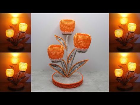 DIY Plastic Bottle Candle Holder Ideas | Ide Kreatif Tempat Lilin dari Botol Plastik Bekas - YouTube Christmas Activities For Adults, Plastic Bottle Crafts Diy, Bottle Candle Holder, Soda Can Crafts, Diy Plastic Bottle, Diy Diwali Decorations, Kawaii Diy, Diwali Diy, Vbs Crafts