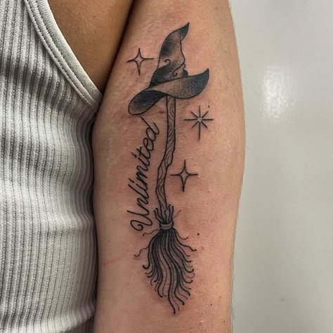 Witchy Wicked inspired one for Saskia recently. Thank you so much Saskia! 🖤🧙 . . . #halloweentattoo #witchytattoo #witchytattoos #wickedmusical Matching Wicked Tattoos, Wicked Inspired Tattoos, For Good Tattoo Wicked, Wicked Tattoo Designs, Elphaba Tattoo, Wicked Tattoos Musical, Wicked Musical Tattoo, Hocus Pocus Tattoo, Book Inspired Tattoos