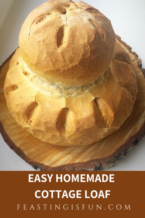 Cottage Loaf Recipe, Cottage Bread Recipe, Cottage Bread, Cottage Loaf, Bread Winners, British Cooking, Sweet Roll Recipe, British Recipes, British Dishes