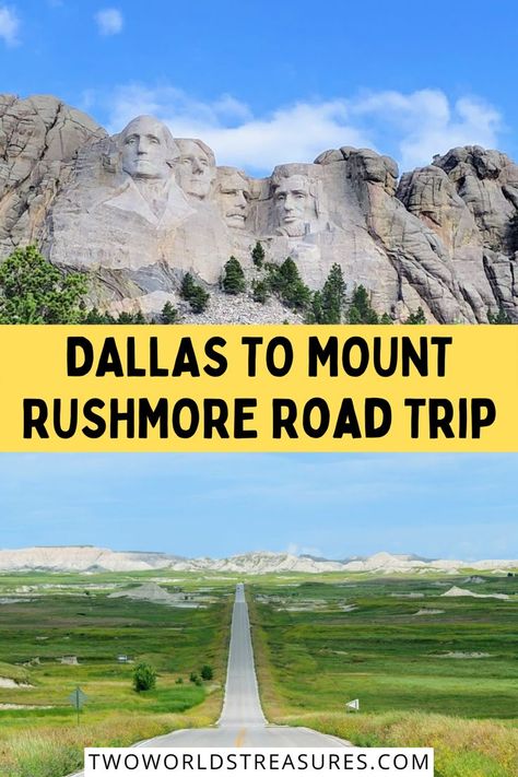 Planning a road trip from Dallas to Mount Rushmore? Check out this itinerary that is full with the best stops between Dallas and Mt Rushmore. | road trip from dallas to mt rushmore | texas to mount rushmore road trip | texas to mount rushmore | road trip to mount rushmore from texas | road trip from texas to south dakota | road trip from texas | road trips in usa | best road trips in north america My Rushmore Road Trip, Mt Rushmore Road Trip, Mount Rushmore Road Trip, Road Trip From Texas, Usa Vacations, South Dakota Road Trip, Vacay Ideas, Destination Unknown, Mt Rushmore