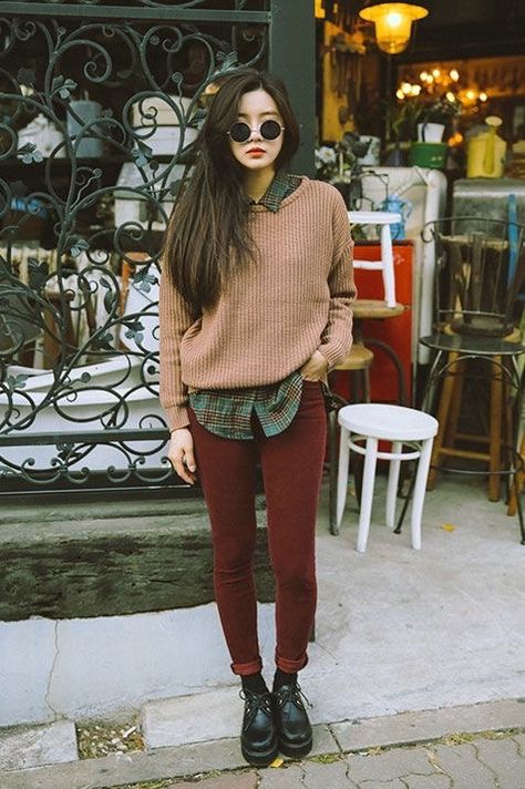 Hipster Girl Outfits, Hipster Outfits Winter, Cute Hipster Outfits, Winter Hipster, Pakaian Hipster, Hipster Aesthetic, Hipster Fall, Look Grunge, Outfit Essentials