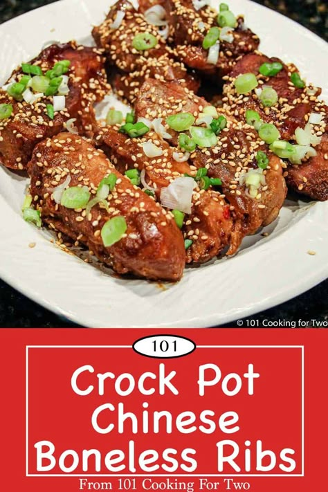 Boneless Pork Ribs Crockpot Asian, Boneless Pork Rib Recipes Crock Pots, Crock Pot Boneless Ribs, Pork Ribs Crockpot, Boneless Pork Ribs Crockpot, Chinese Boneless Spare Ribs, Crock Pot Chinese, Boneless Spare Ribs, Ribs Crockpot