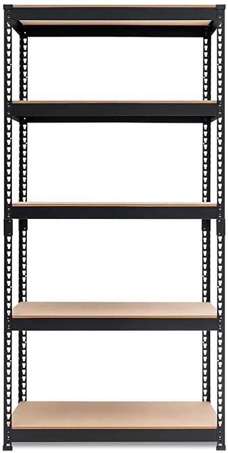 AmazonSmile: HOMEDANT, Heavy Duty Garage Storage, 5-Tier Adjustable Metal Shelving Unit, Utility Rack Shelves Organization Multipurpose Shelf for Shed Warehouse Basement Pantry, 35.9"W x 18.2"D x 71.3"H, 1 Pack : Home & Kitchen Steel Racks Shelves, Metal Raf, Basement Pantry, Heavy Duty Shelves, Garage Bench, Warehouse Organization, Shelves Organization, Heavy Duty Storage Shelves, Vinyl Shelf