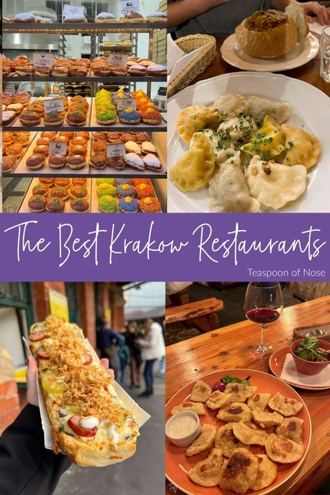 The best Krakow restaurants aren't expensive! Whether you want street food or sit down, these are the best in the city. French Bread Loaf, Slow Cooker Bread, Forest Fruits, Potato Dumplings, Milk Bar, Cheap Dinners, Dinner Options, Kielbasa, Breakfast Options