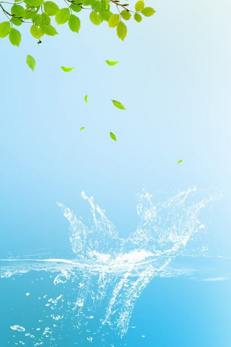 Green Blue Sky Leaf Gradient H5 Background Material Health Background, Blue Green Background, Background Water, Blurred Background Photography, Water Background, Blue Sky Background, Watercolor Plants, Wallpaper Photos, Green Sky