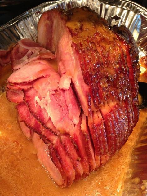 Ina Garten | Baked Ham with Brown Sugar Glaze Smoked Easter Ham, Thanksgiving Ham, Chipotle Salsa, Pineapple Ham, Pineapple Sauce, Sweet Bourbon, Easter Ham, Honey Glazed Ham, Slow Cooker Ham