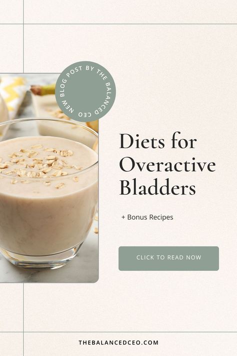 What foods will help your overactive bladder, and what will make your symptoms worse? Find out here, plus find some tasty recipes to try! via @thebalancedceo Foods For Bladder Health, Foods That Irritate The Bladder, Bladder Friendly Recipes, Elimination Diet Recipes, Acidic Foods, Sparkling Drinks, Elimination Diet, Foods To Avoid, Healthy Nutrition