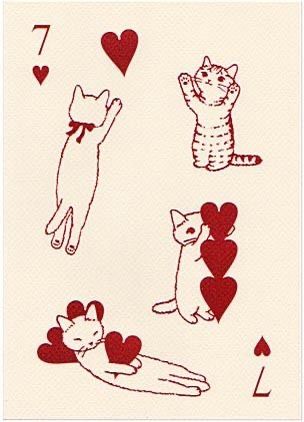 Pottering Cat, 귀여운 음식 그림, Dorm Posters, 카드 디자인, Cat Cards, Red Ink, Playing Card, Room Posters, A4 Size