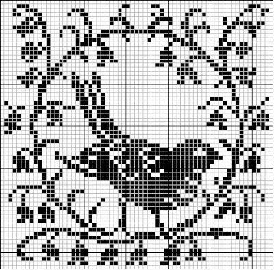 Cross Stitch Patterns Animals, Monochrome Cross Stitch, Filet Crochet Charts, Cross Stitch Freebies, Cross Stitch Love, Cross Stitch Bird, Needlework Patterns, Crochet Cross, Cross Stitch Samplers