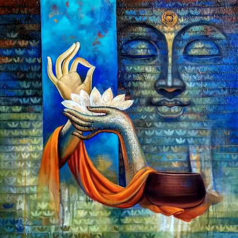 Buddha Canvas Art, Buddha Painting Canvas, Buddha Canvas, Buddha Art Drawing, Buddha Artwork, Buddha Wall Art, Buddha Face, Buddha Art Painting, Religious Paintings