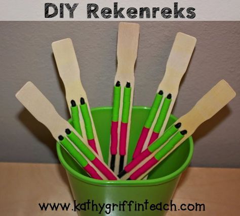 DIY Rekenrek | Kathy Griffin's Teaching Strategies | Bloglovin’ Diy Rekenrek Student, Diy Rekenrek, Bridges Math, Math Manipulative, Easy Math, Number Talks, Paint Sticks, Math Tools, Eureka Math