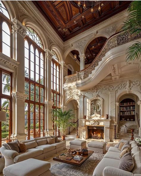 Modern French Mansion, Tuscan Architecture, Lj Shen, Future Mansion, Dream Life House, Inspire Me Home Decor, Mansion Interior, Dream House Rooms, Fantasy House