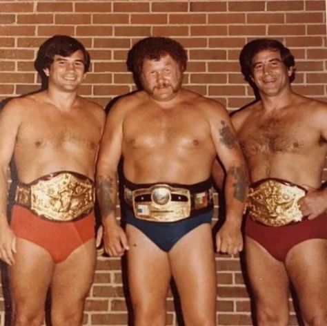 NWA World's Heavyweight Champion Harley Race and NWA World Tag Team Champions The Brisco Brothers Harley Race, World Championship Wrestling, Pro Wrestler, Tag Team, Professional Wrestling, Gulf Coast, Pro Wrestling, Wwe, Georgia