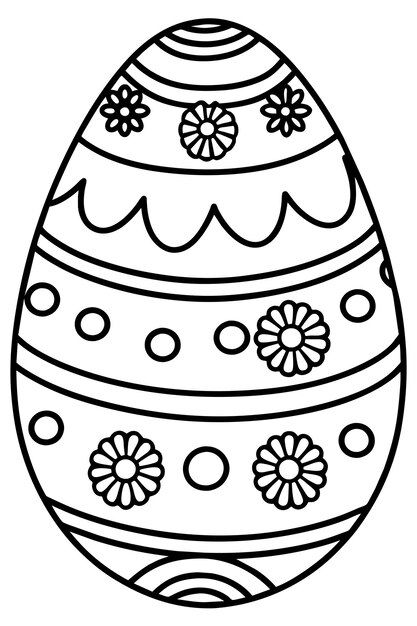 Vector decorative easter egg coloring pa... | Premium Vector #Freepik #vector Egg Coloring Pages, Easter Egg Coloring, Egg Coloring Page, Egg Coloring, Easter Egg Coloring Pages, Coloring Pages For Adults, Coloring Easter Eggs, Coloring Eggs, Adult Coloring Pages