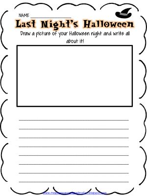 Day After Halloween, Halloween Writing Activities, Halloween Classroom Activities, Best Diy Halloween Costumes, Daycare Themes, Morning Work Activities, Halloween Writing, Halloween Worksheets, Toddler Homeschool