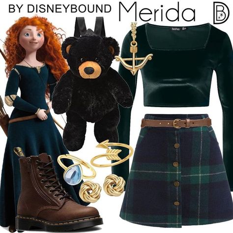 Merida Outfit, Disney Bound Outfits Casual, Princess Inspired Outfits, Halloween Parejas, Disney Princess Outfits, Disney Themed Outfits, Cute Disney Outfits, Disney Brave, Disney Inspired Fashion