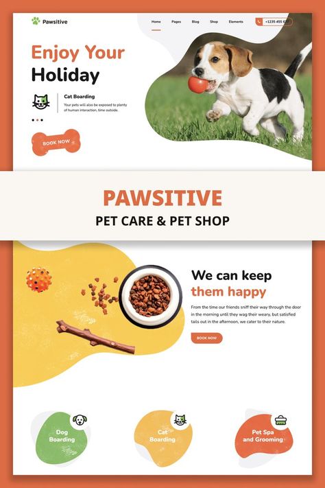 Pawsitive – Pet Care & Pet Shop WordPress Theme Pet Websites, Hotel Website Design, Cat Website, Dog Drawing Simple, Pet Care Business, Cat Hotel, Dog Hotel, Pet Spa, Pet Hotel