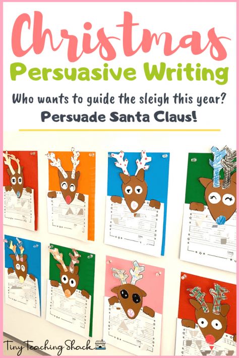 Persuasive Writing Christmas, Christmas Opinion Writing, Christmas Craftivity, Reindeer Writing, Christmas Writing Activities, Persuasive Letter, Friendly Letter Writing, December Writing, Language Arts Worksheets