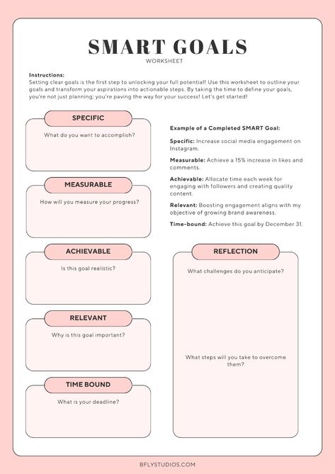 Unlock your potential by mastering SMART goals! Discover how to set Specific, Measurable, Achievable, Relevant, and Time-bound objectives that will drive your success. Here's a worksheet to create achievable goals. Check out our latest blog post for practical tips and examples to elevate your goal-setting game!

#SMARTGoals #GoalSetting #Productivity #BusinessSuccess #EntrepreneurTips Smart Objectives, Smart Objective, Smart Goals Examples, Smart Goals Worksheet, Business Owner Tips, Goal Examples, Goals Worksheet, Winter Arc, Achievable Goals