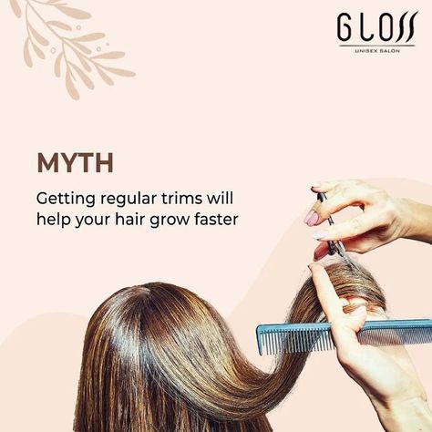 Myth / Fact - For HAIR TRIM.

@glossunisexsalon19 

#beautysalon #beauty #salon #nails #skincare #makeup #hair #hairsalon #lashes #hairstyle #haircut #manicure #haircolor #spa #facial #hairstylist #pedicure Salon Creative Post, Salon Creative Ads, Hair Salon Social Media, Myth Fact, Haircare Advertising, Hair Advertising, Makeup Poster, Hair Salon Marketing, Hair Smoothening