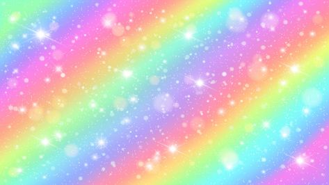 Glitters rainbow sky. shiny rainbows pas... | Premium Vector #Freepik #vector #star Unicorn Backgrounds, Pastel Color Background, Tie Dye Background, Sparkles Background, Magic Fairy, Rainbow Painting, Rainbow Sky, Rainbow Wallpaper, Color Magic