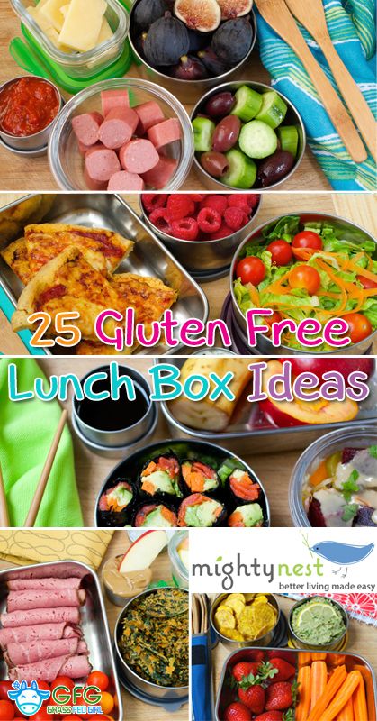 pinterest-25-Gluten-Free-Lunch-Box-Ideas Gluten Free Lunch Box Ideas, Paleo Kids Lunch, Gluten Free School Lunches, Kids Lunch Box Ideas, Paleo Kids, Lunch Ideas For Kids, Lunch Box Ideas, Gluten Free Kids, Gluten Free Lunch