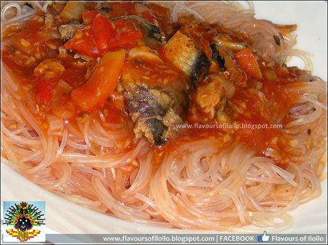 Filipino Sardines Recipe, Iloilo Food, Pinoy Foods, Sardine Recipes, Food Fails, Gross Food, Tuna Salad Recipe, Food Trip, Glass Noodles